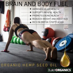 5L Certified Organic Cold Pressed Hemp Seed Oil